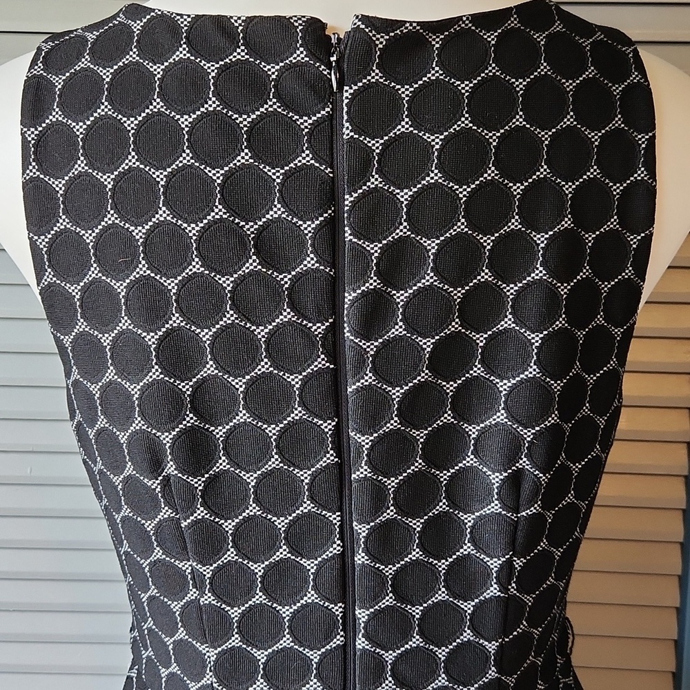 Elle Black & Charcoal Circle-Pattern Dres - Picture 10 of 14